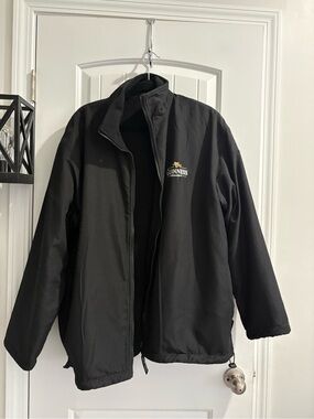 Guinness Black Lightweight Zip-Front Performance Jacket